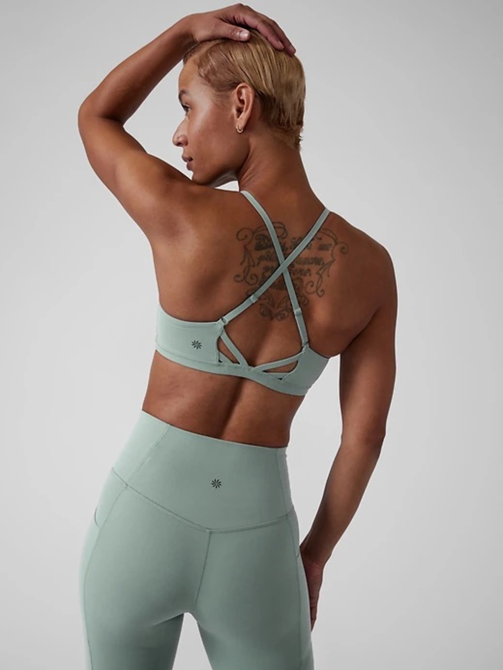 Athleta Elation Bra A-C Size L Green NWT
